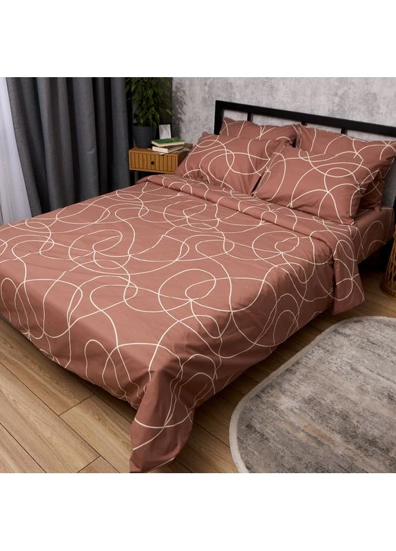 Комплект постільної білизни Бязь Gold Люкс King Size 220x240 наволочки 2х70х70 (MS-820015577) Moon&Star Warm Flow (400238088)