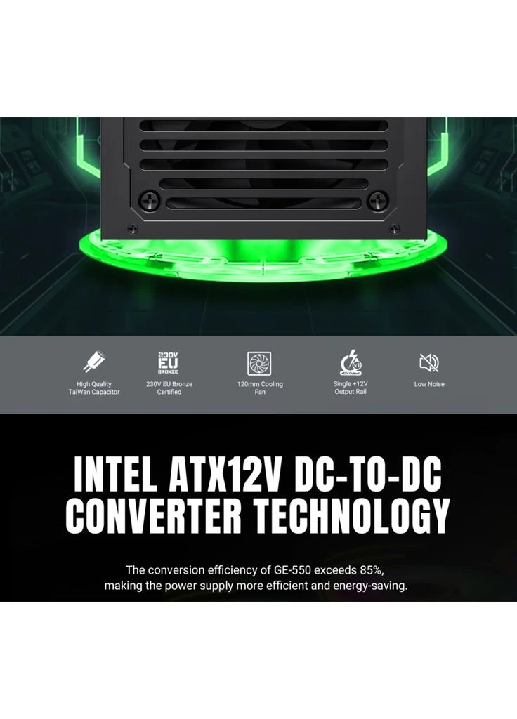 Блок питания 550W (GE-550) GameMax (400791855)