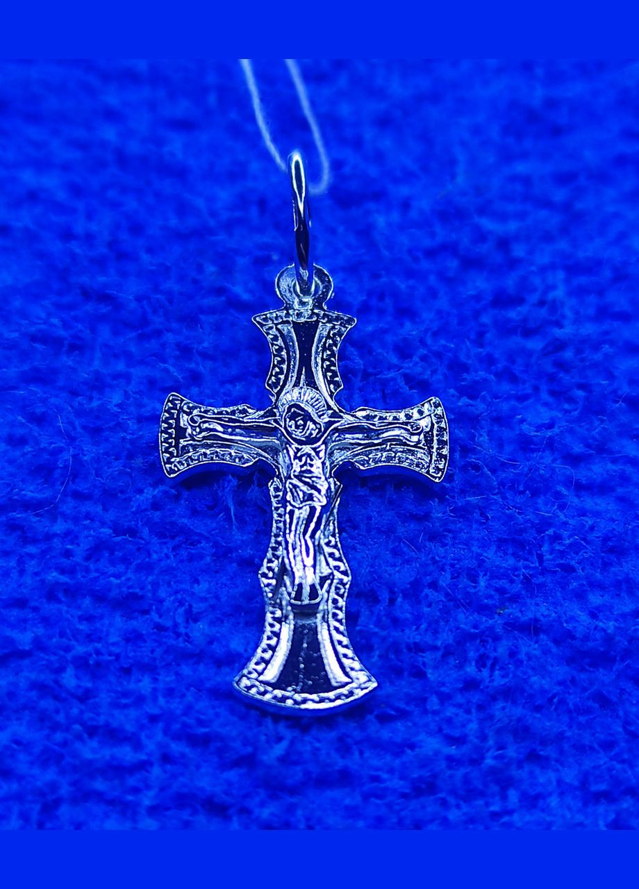 Серебряный крестик 925 проба Shiny 164 No Brand (331145234)