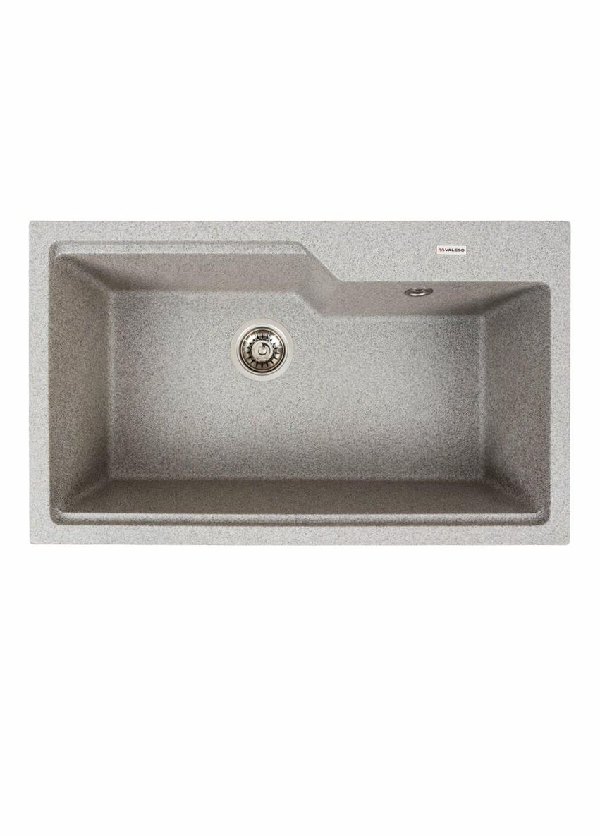 Гранітна мийка для кухні NIKA 7545 матова Сіра Valeso (342071883)