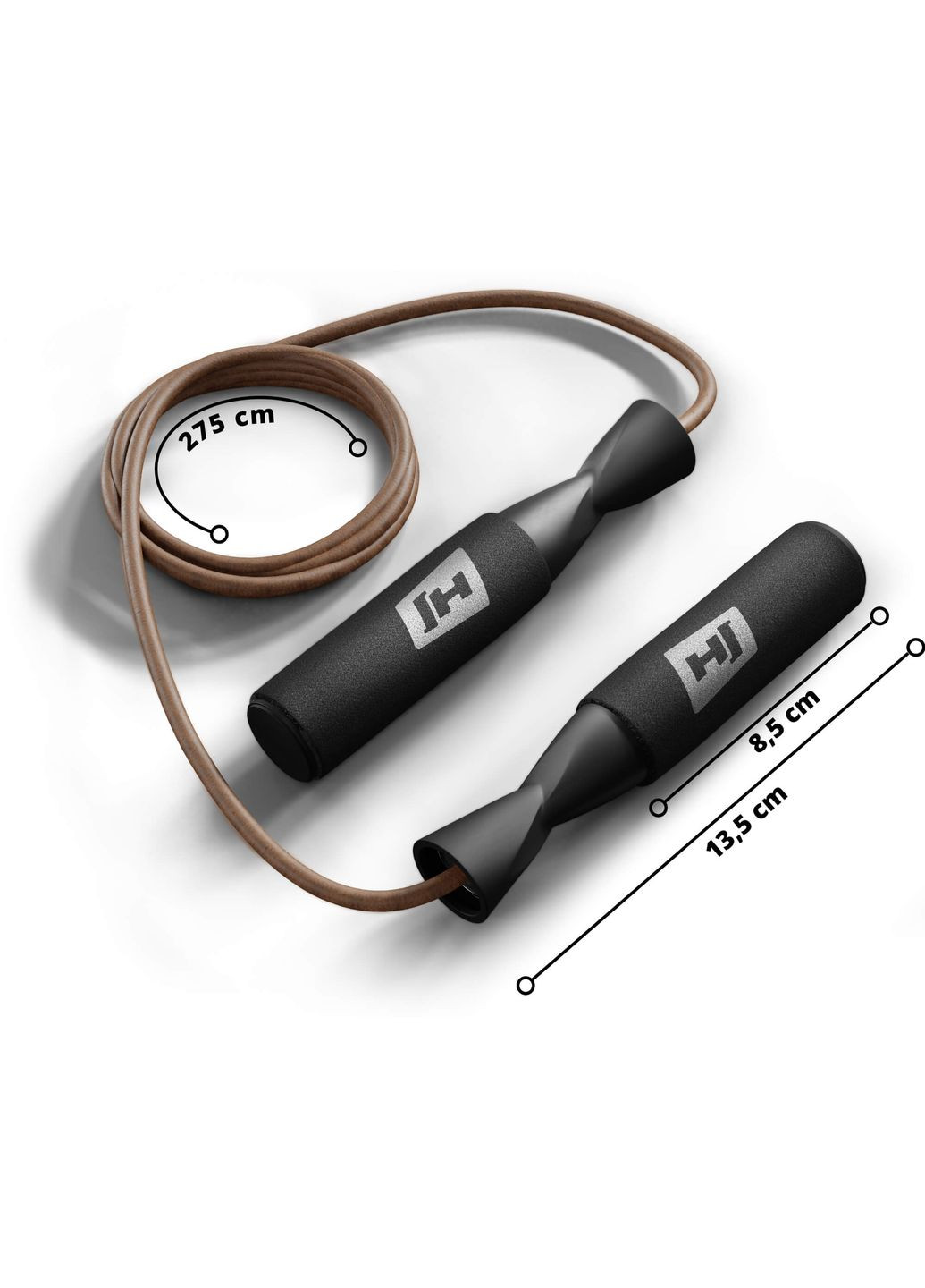 Скакалка шкіряна 275см HS-L015JR Hop-Sport (361951684)