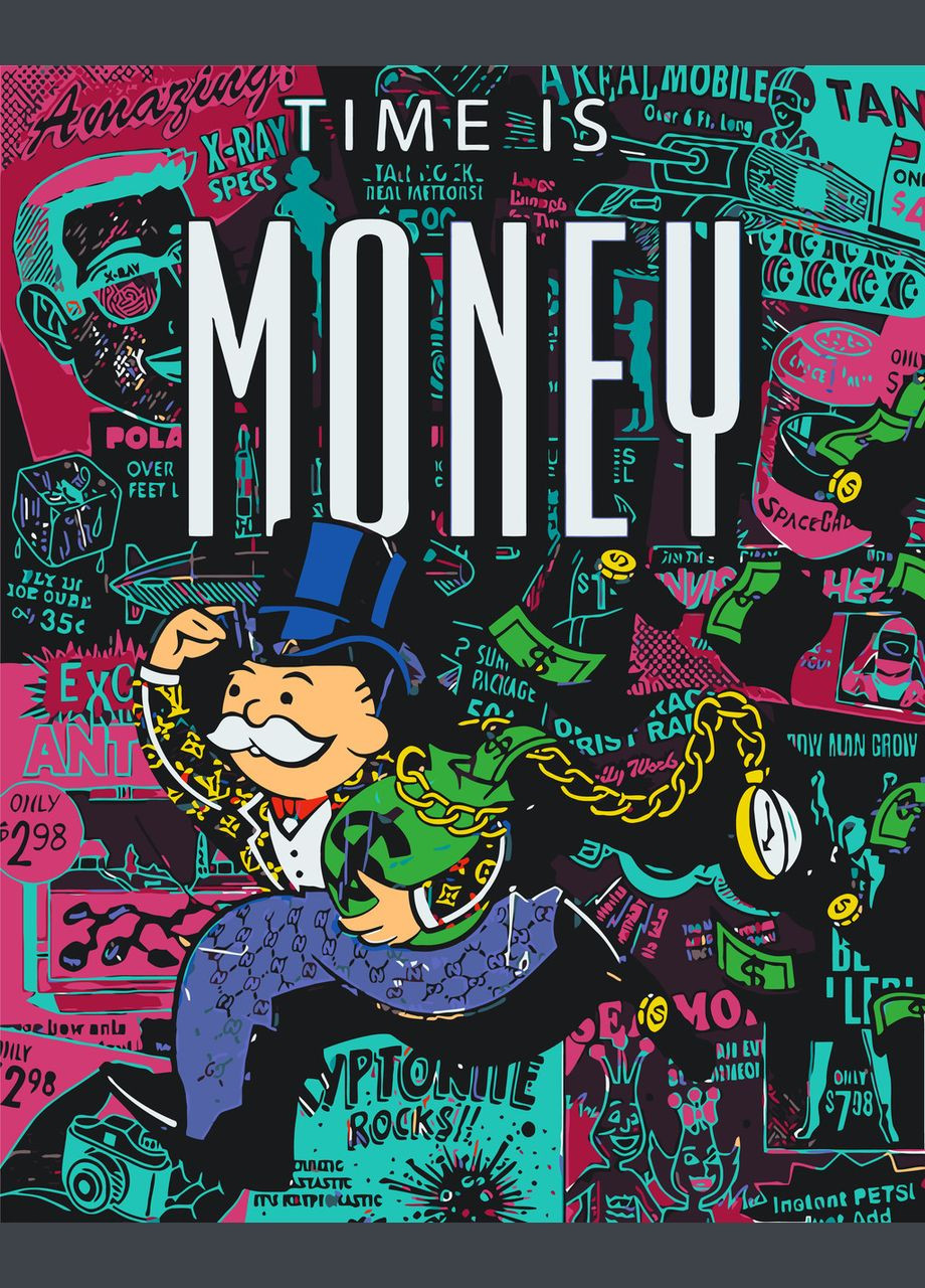 Картина за номерами Містер Монополія 40*50 см Оригамі LW 32740 Origami (322141893)