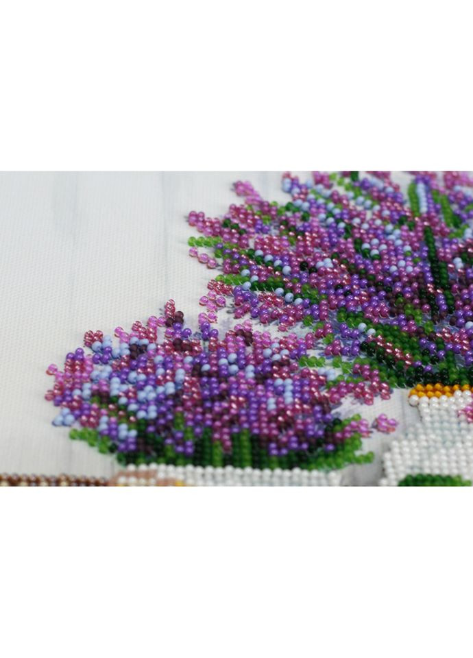 Набір-міді для вишивання бісером "Лаванди аромат" AMB-059 20х20 см Abris Art (305231693)