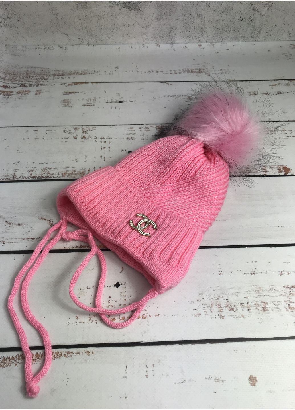 Шапка детская на девочку Розовый (482) Shela (366276921)