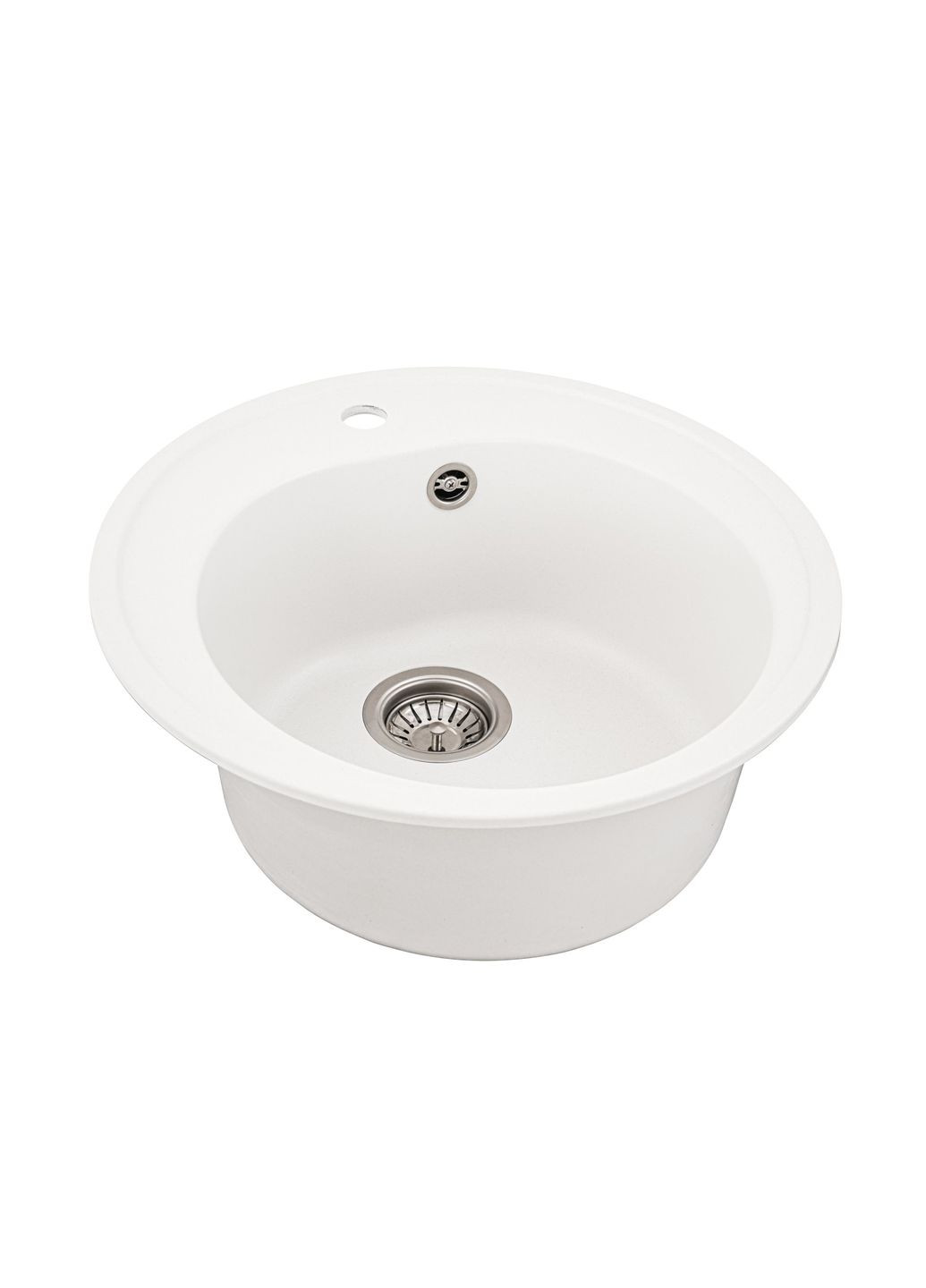 Гранитная мойка для кухни LUNA 510 матовая Белая Valeso (358059897)