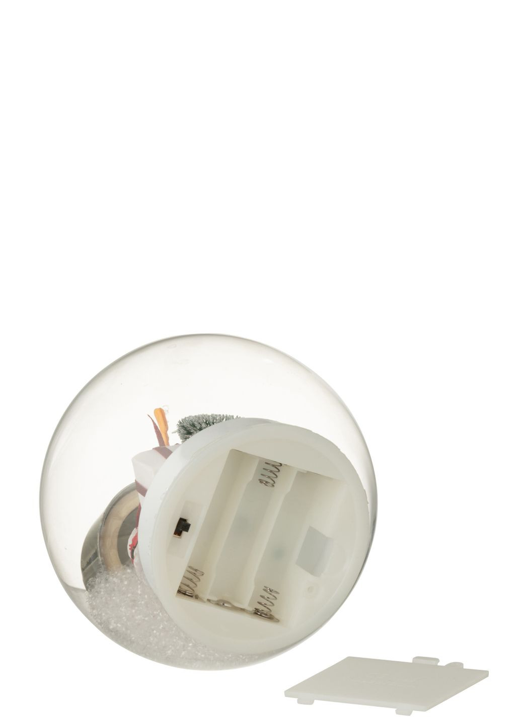 Стеклянный шар с дедом морозом новогодний настольный с подсветкой диаметр 18 см (59340) J-Line (363027512)