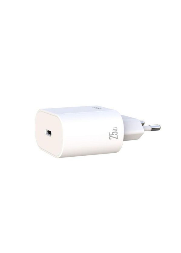 Сетевое зарядное устройство L91 25W TYPEC fast charger + Lightning cable White XO (301468136)