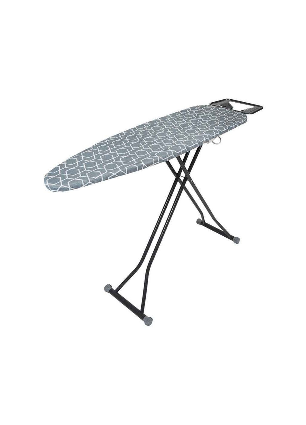 Дошка прасувальна ALPINE PLUS 33*110см моноблок з розеткоюи абстракція сіра EUROHOME (365825016)