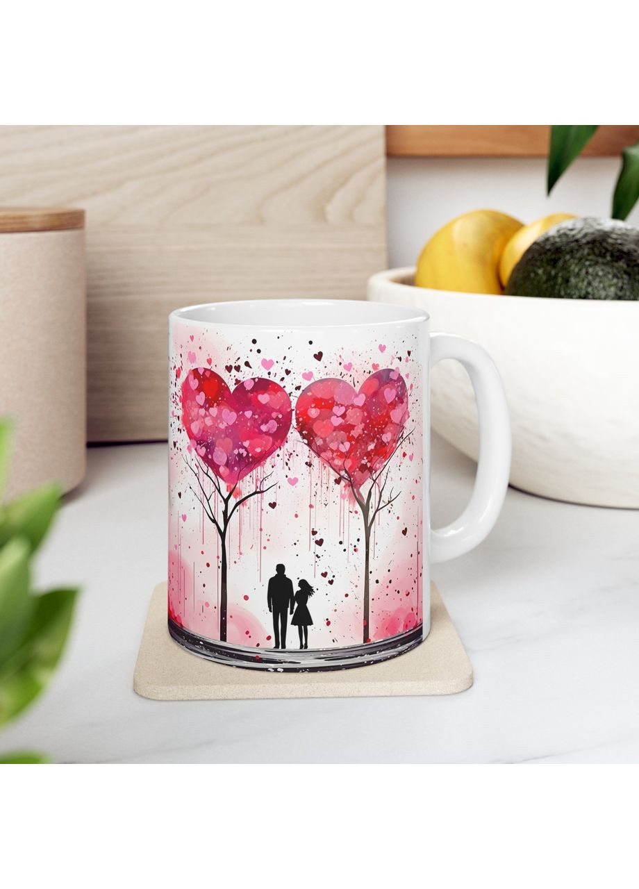Керамічна чашка з дизайном "Алея закоханих" - 3 No Brand (368671362)