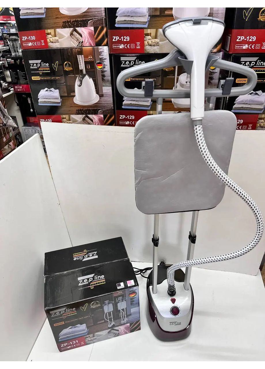 Відпарювач вертикальний для одягу зі стійкою Zepline 3500Вт ZP-131 Perfect Fit (363834332)