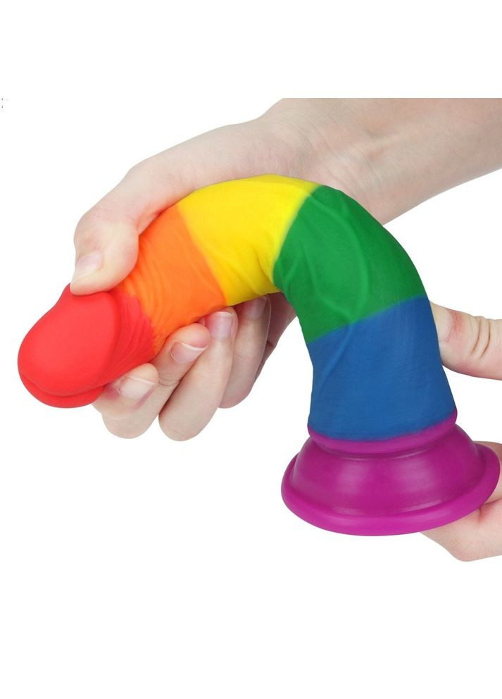Кольоровий фалоімітатор на присосці "Prider Dildo 7" Lovetoy (301417042)