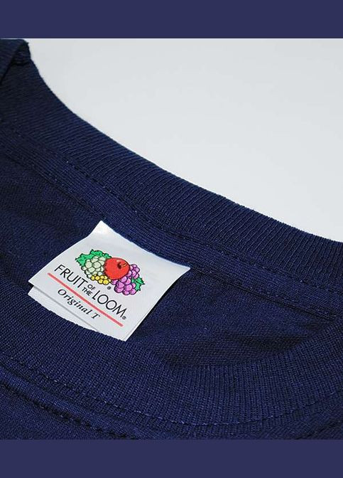 Синя футболка чоловіча original t (061082032xl) Fruit of the Loom