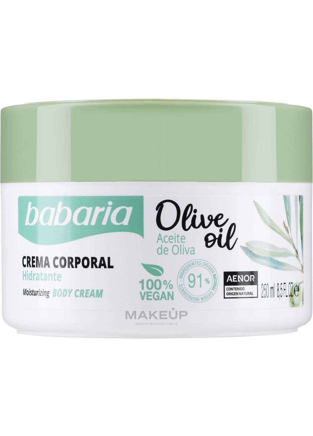 Крем для тела 100% оливковое масло Olive Oil Nourishing Body Cream 250ml (794890-36659481) Babaria (369135304)