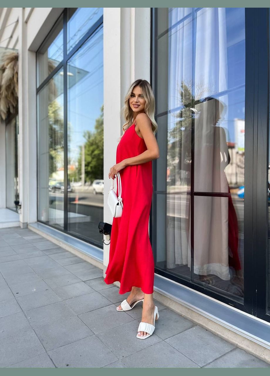 Модний жіночий літній сарафан із льону Україна (332621073)