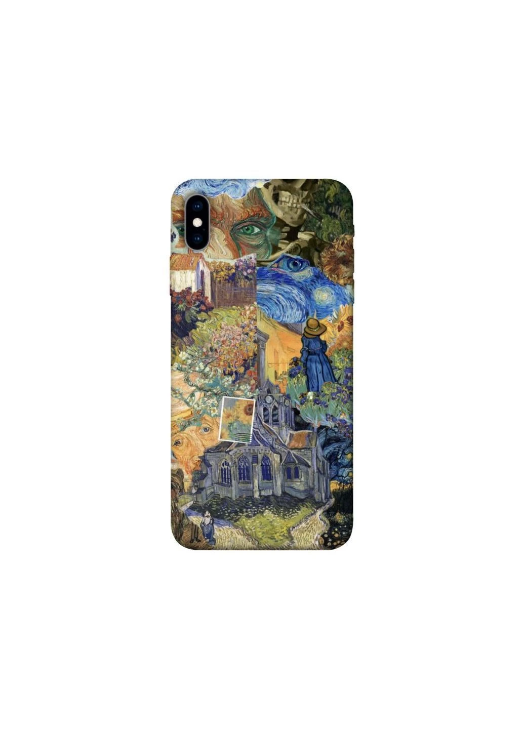 Чехол на Apple iPhone X (5.8") Van Gogh collage Frontalka (375713838)