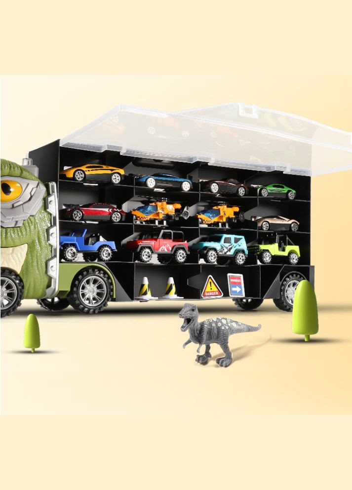 Большой детский автовоз динозавр с машинками и динозаврами контейнеровоз OEM (315335927)