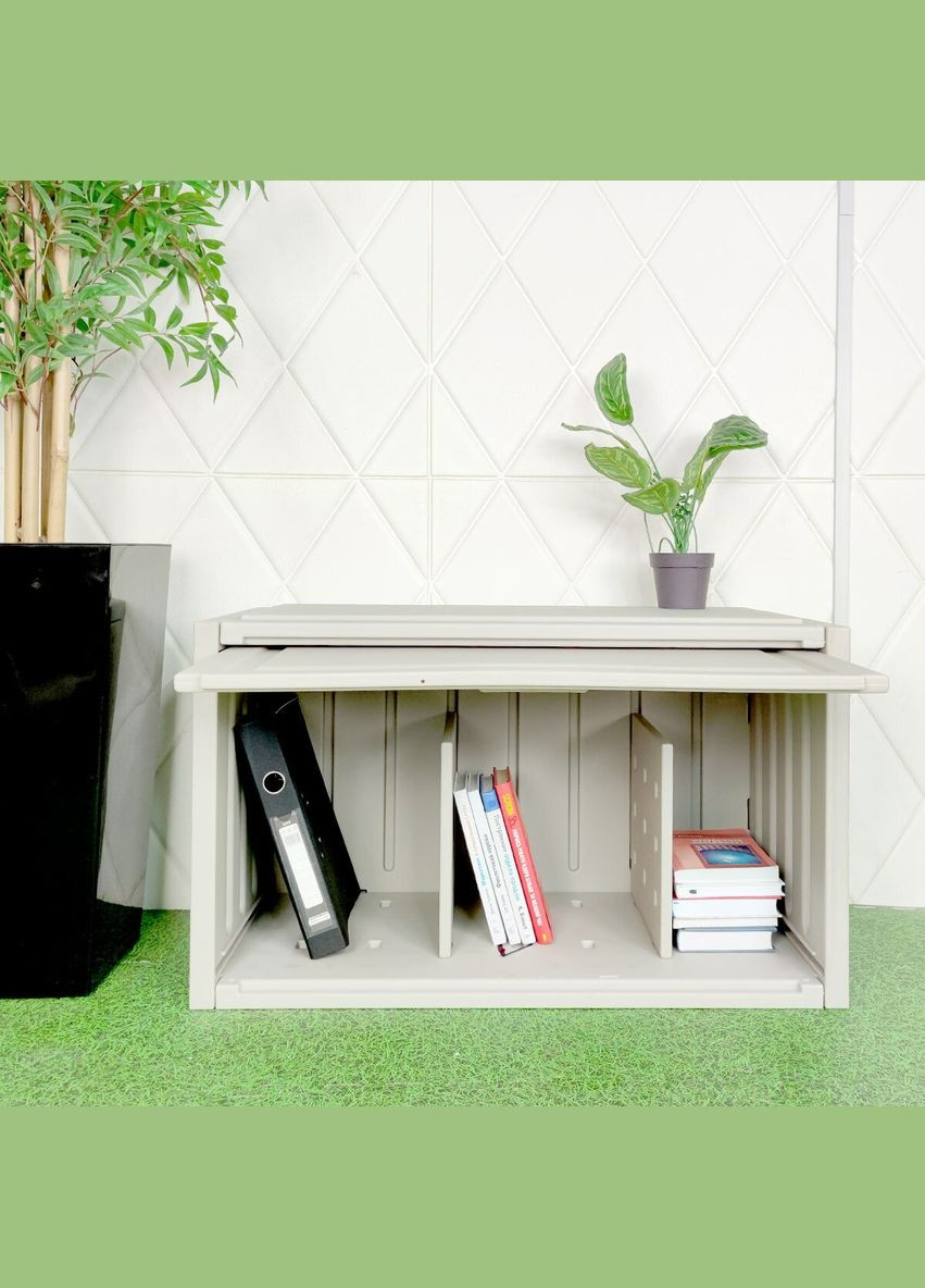 Пластиковая раскладная полицатумба Белая 82х45х49 см Sticker Wall (300241693)