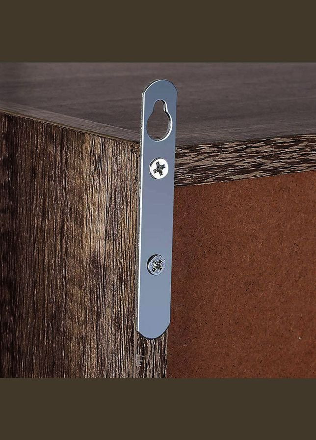 Книжковий стелаж з дерева Твен мокко (КПС-000410) No Brand (328072450)