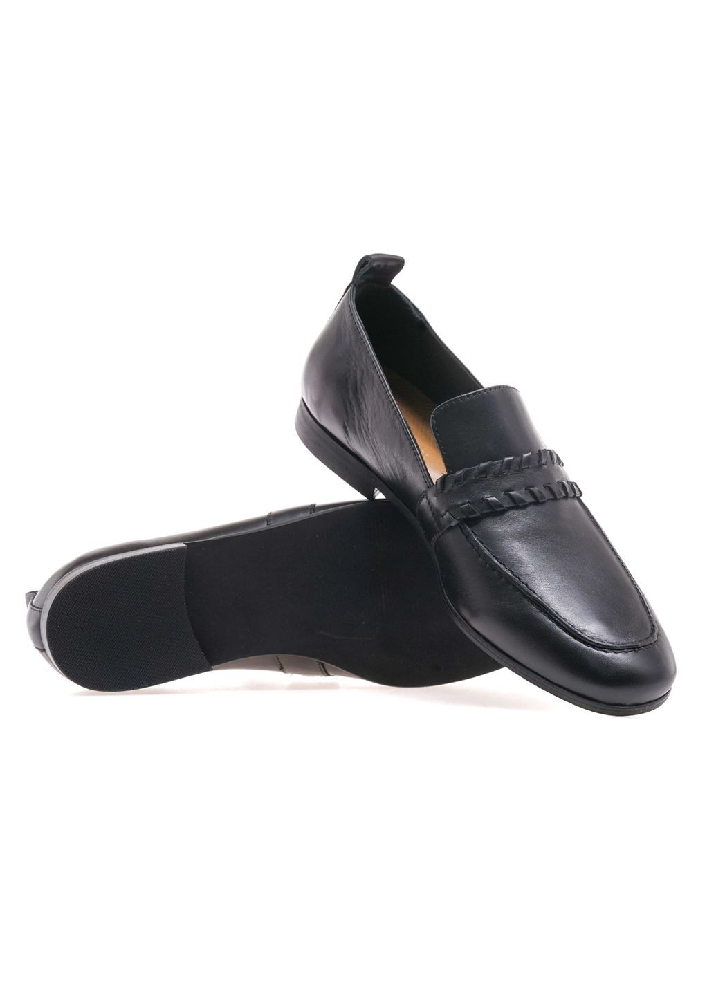 Goodboots Лоферы женские 32-3443223 черный з натуральная кожа, украина — лето (329405069)