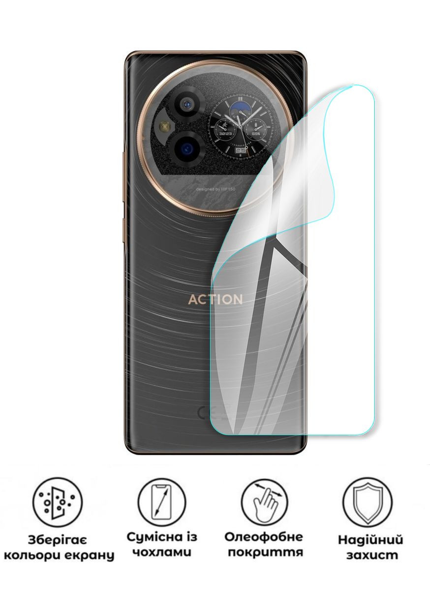Захисна поліуретанова глянцева плівка Heavy Armor на корпус смартфона iiiF150 Action 15Pro GP (373246530)