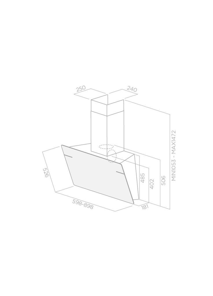 Витяжка кухонна (m485723) ELICA LESSENZA WH/A/90 (369015087)