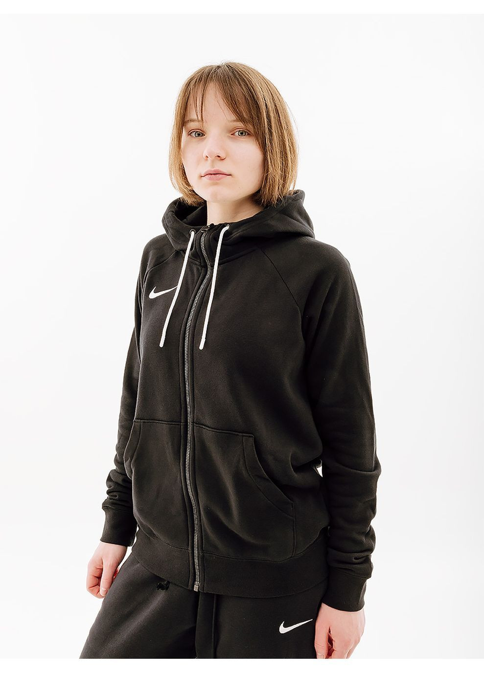 Женская Толстовка FLC PARK20 FZ HOODIE Черный Nike (282317275)