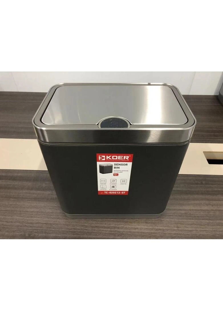 Сміттєве відро сенсорне прямокутне TC-020212-07 12 л колір (KR5585) KOER (392914409)