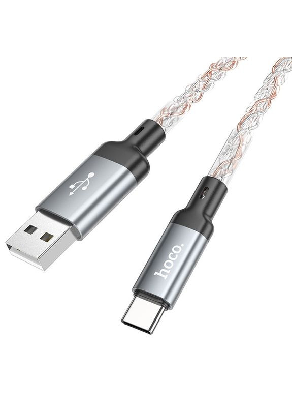 Зарядный кабель USB Type-C для телефона / Провод шнур тайп си для быстрой зарядки и передачи данных 1м Hoco (360637964)