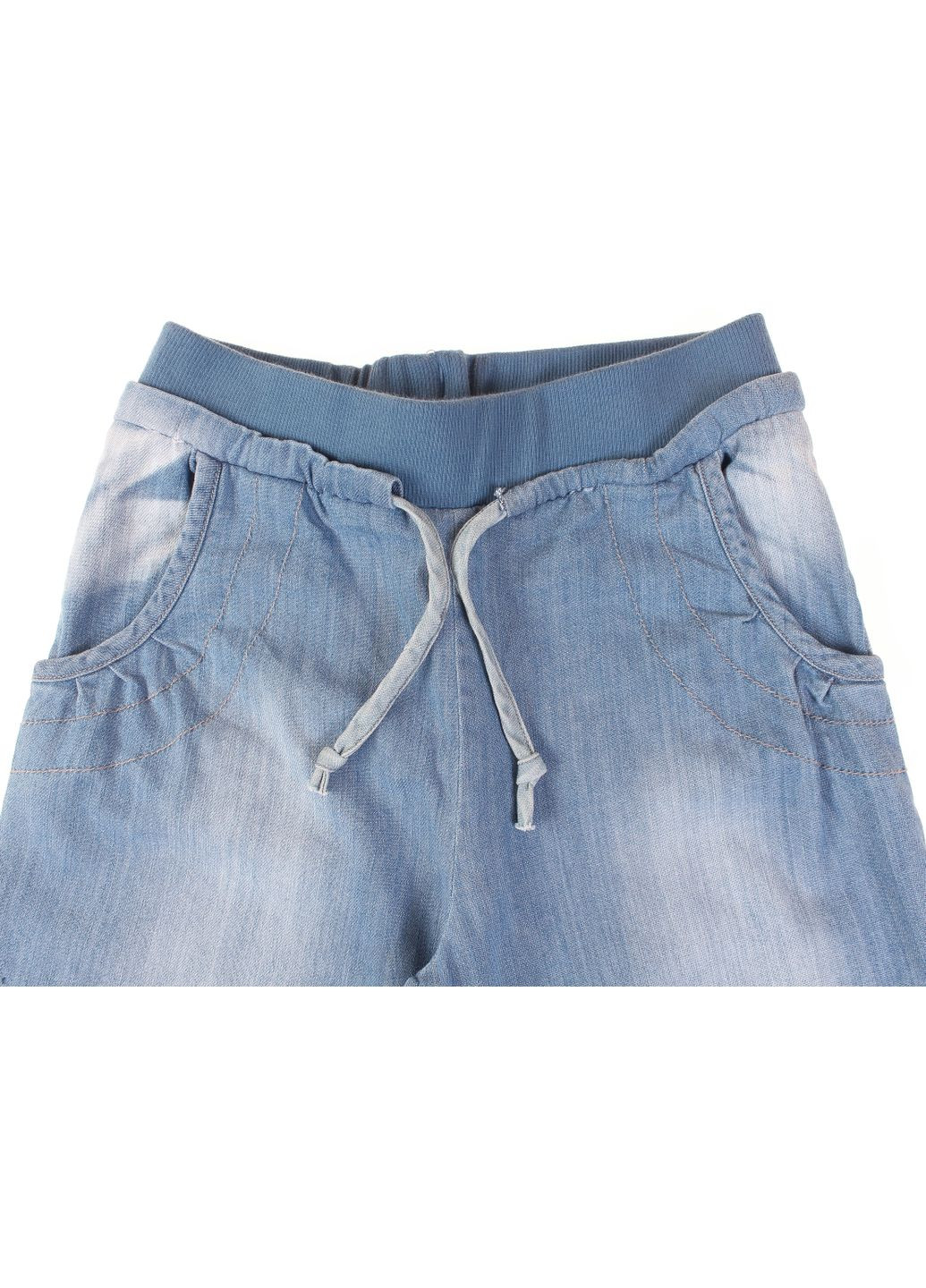 Голубые демисезонные бриджи джинсовые bu05500108 2 светло Wendy