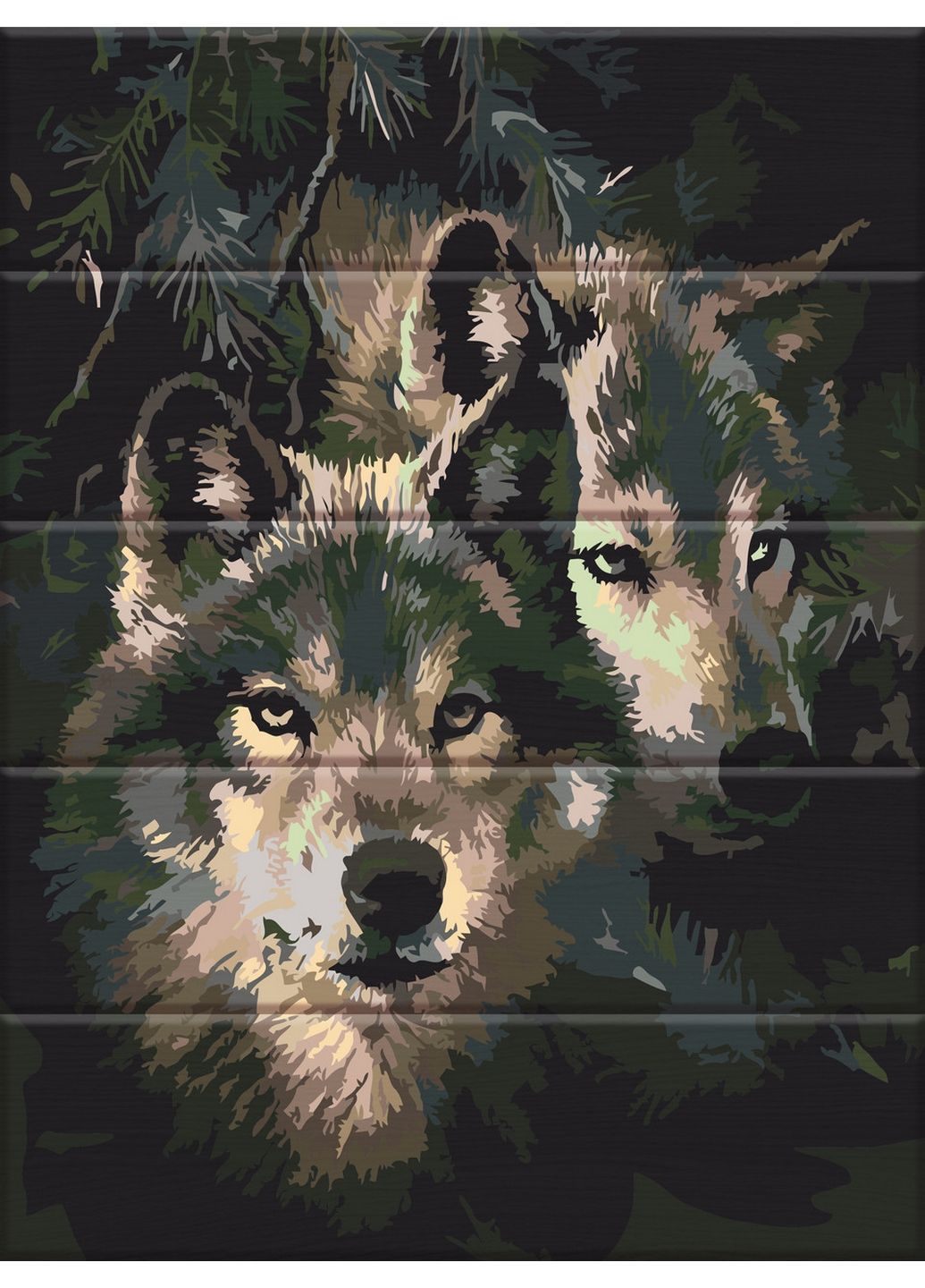 Картина по номерам на дереве "сила волка" ArtStory (282593844)