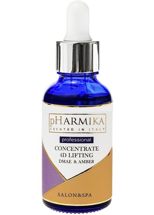 Концентрат для обличчя 4D-ліфтинг з DMAE та бурштиновою кислотою Concentrate 4D Lifting DMAE & Amber 30ml (1120901-82613) PHarmika (368745040)