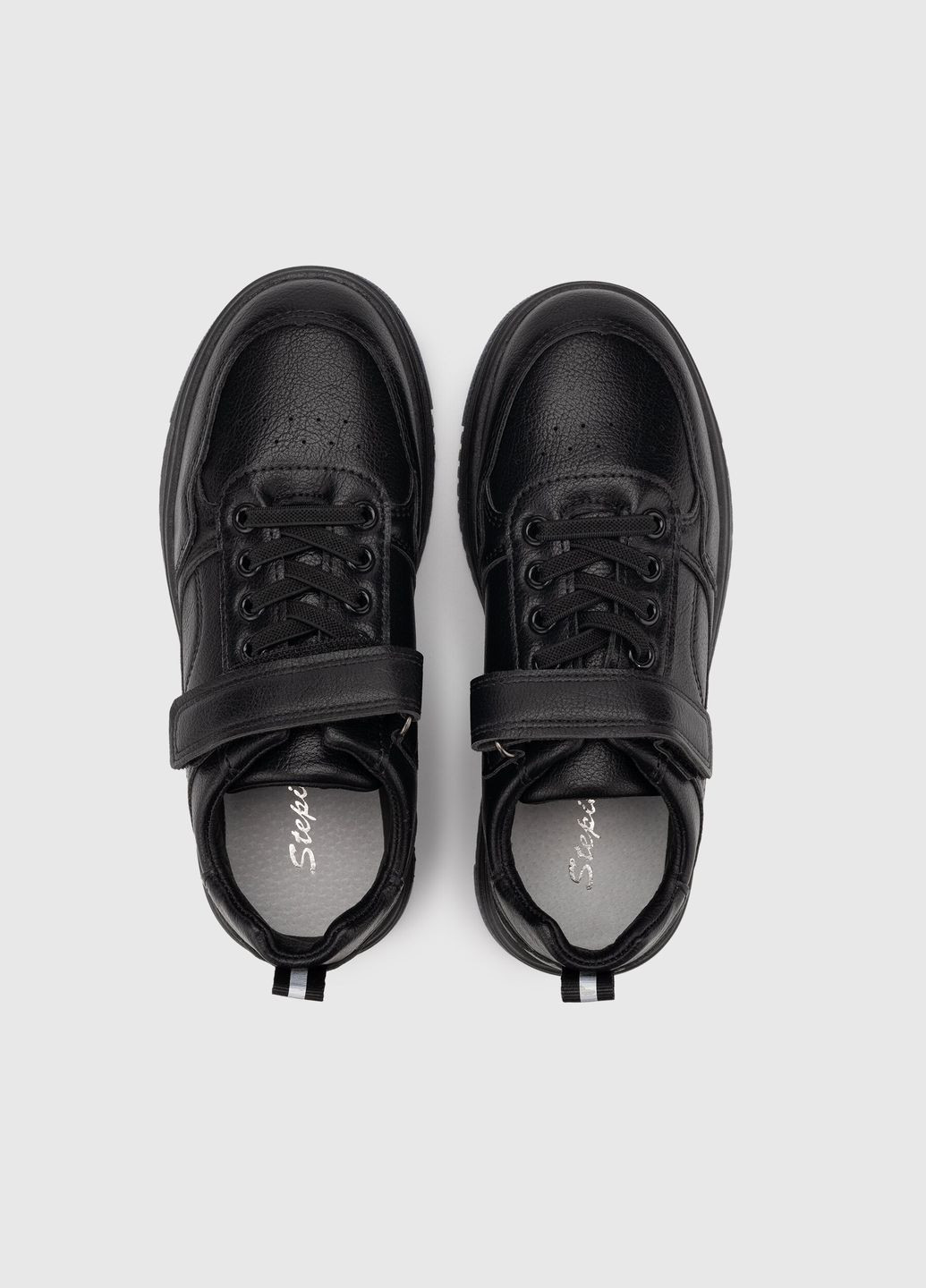 Чорні кеди для хлопчика t492-3a (2000989899266d)(sn) shop (2000989899266) Stepln