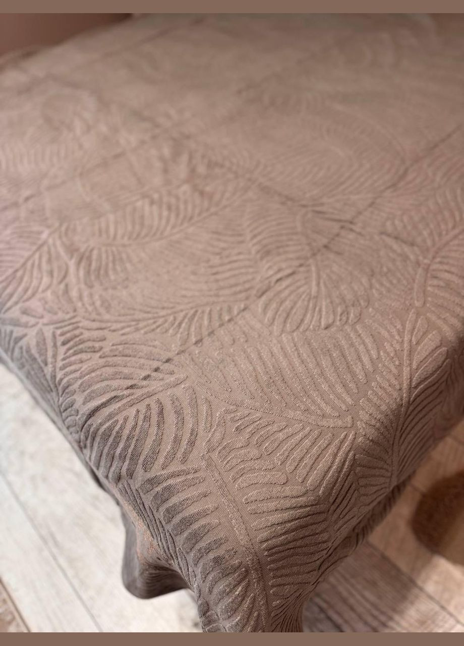 Евро простыня махровая 200х230 Коричневый (П4К-al-mah-ev-2025-001-04) No Brand (323160864)