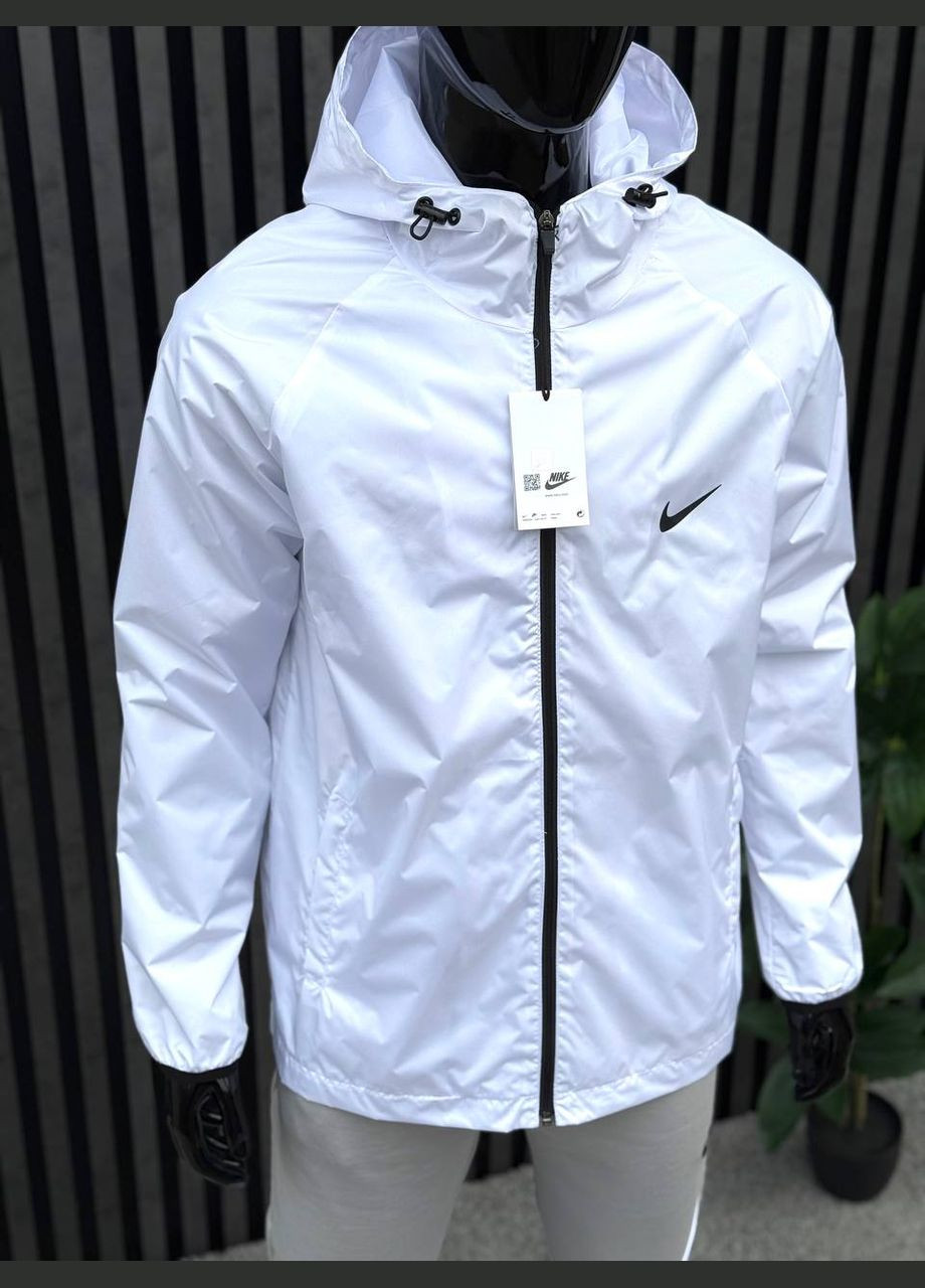 Біла демісезонна вітровка No Brand