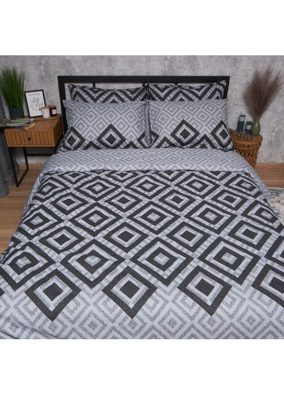 Комплект постельного белья Бязь Gold Люкс «» Двуспальные 175х210 наволочки 4х70х70 (MS-820006729) Moon&Star Retro Pixels (356115748)