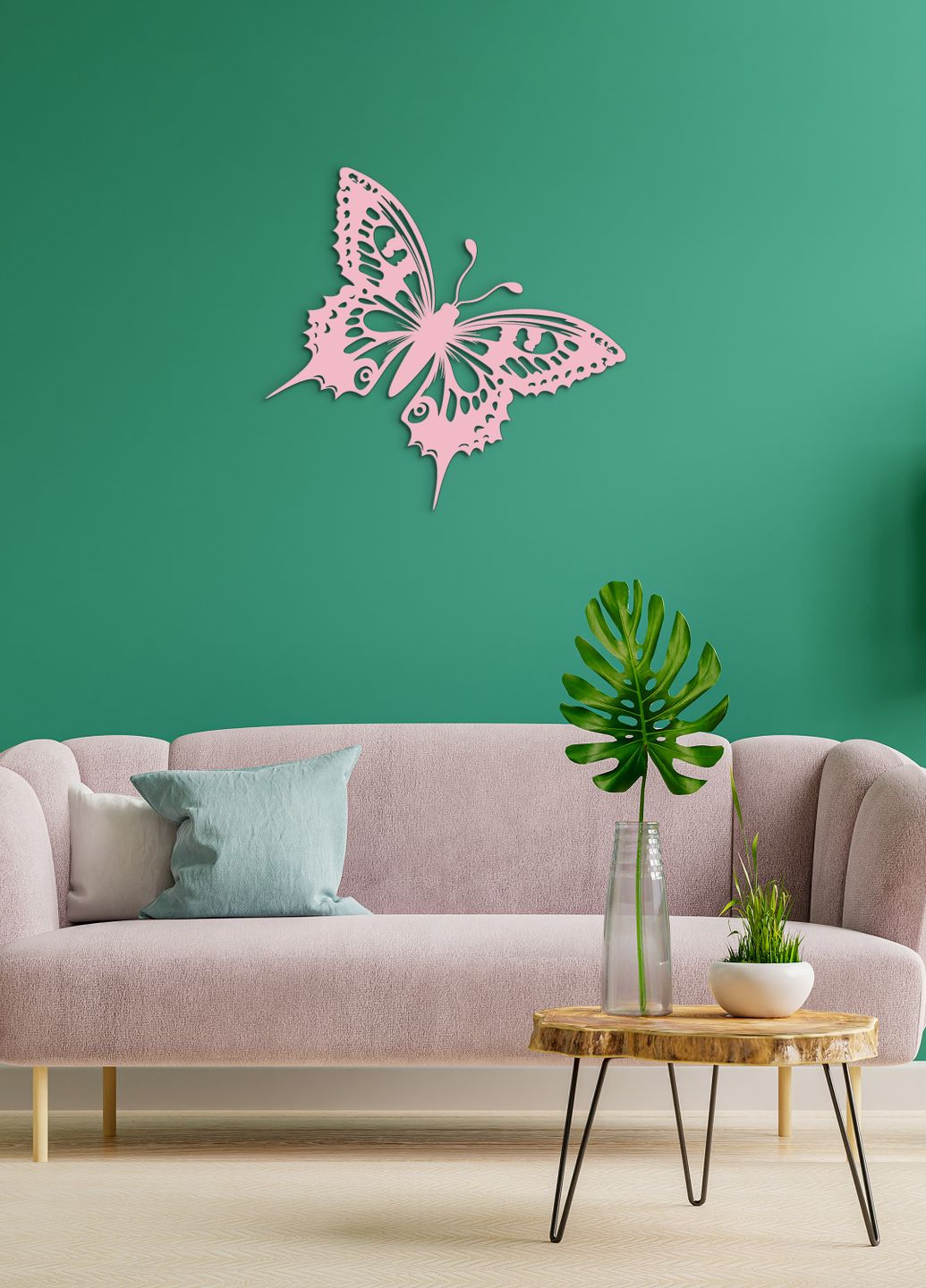 Декор для кімнати, сучасна картина на стіну "Політ метелика", декоративне панно 35х38 см Woodyard (292112256)
