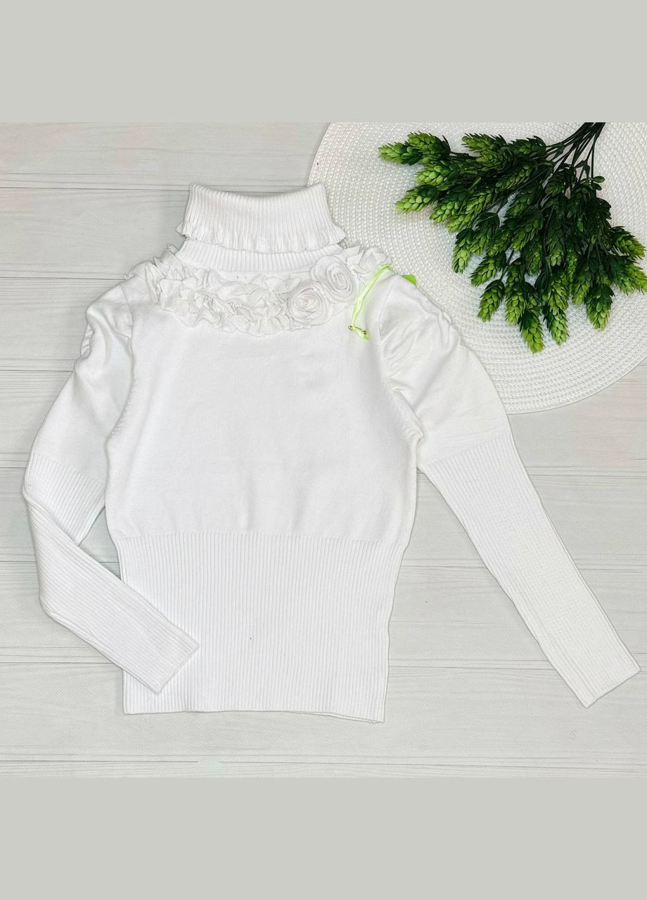 Білий демісезонний светр дів. 13073 many&many Модняшки