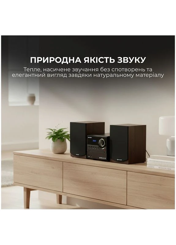 Микросистема Micro Sound System Brown (XL-B517D(BR)) Sharp (398196285)