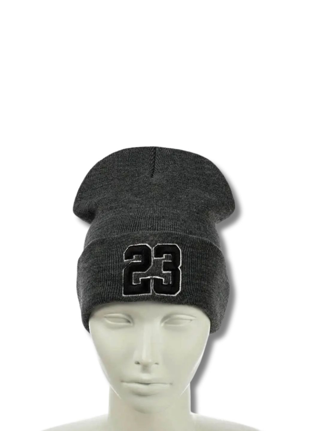 Шапка біні лонг з вишивкою Джордан 23 / Jordan 23 No Brand Шапка з вишивкою (345557171)