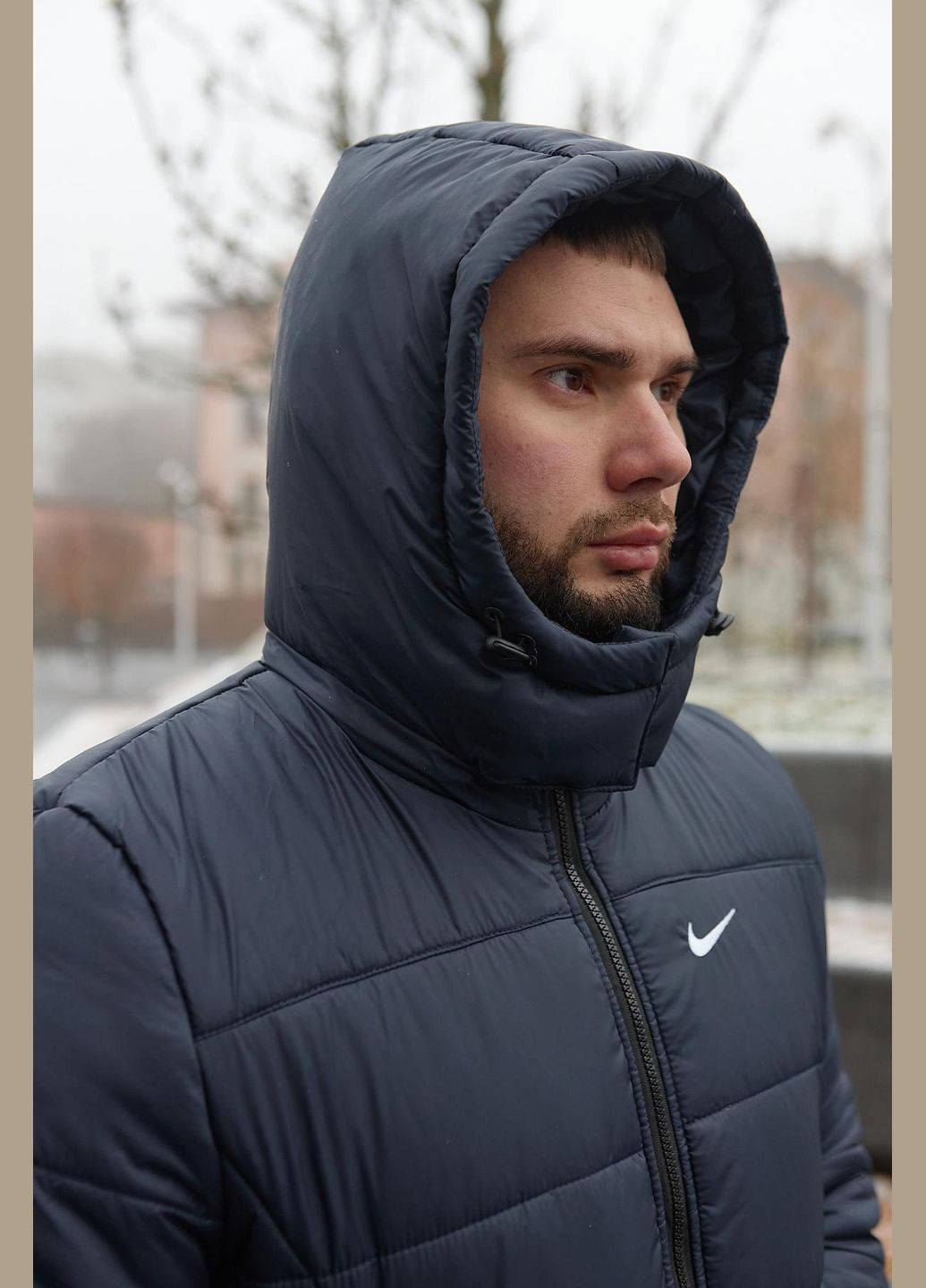 Синяя зимняя куртка зимняя мужская «frost» синяя No Brand