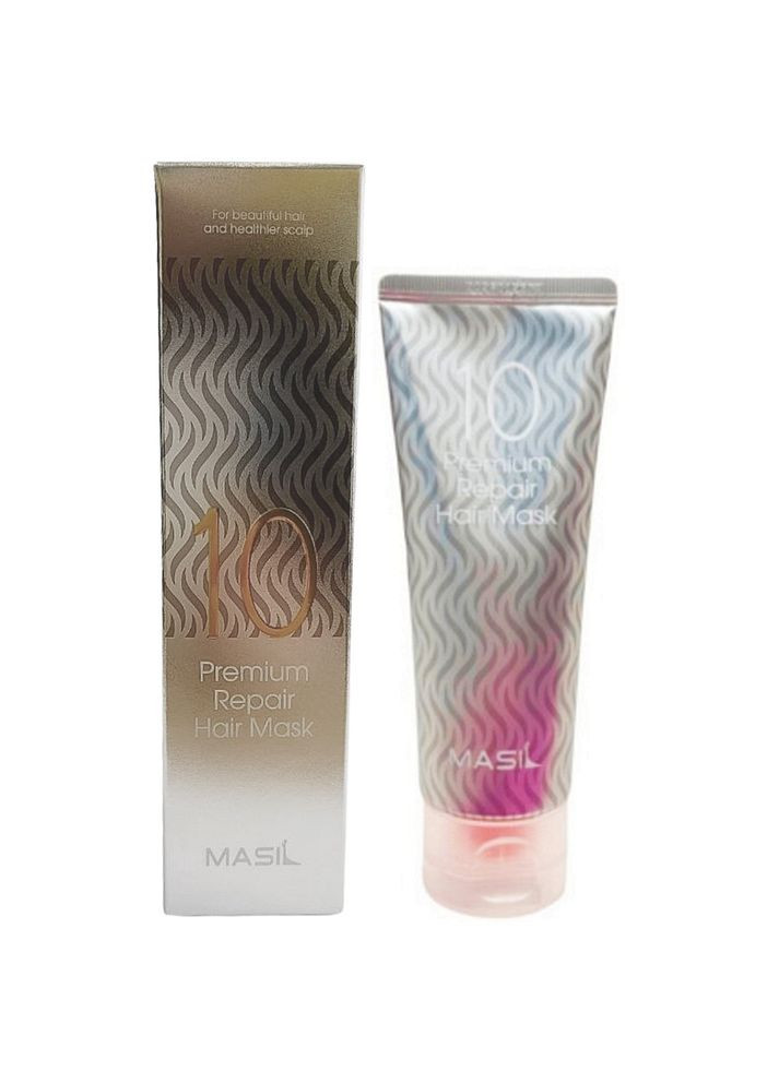 Відновлююча маска з амінокислотами 10 Premium Repair Hair Mask 120 мл (8809744063317) MASIL (367269354)