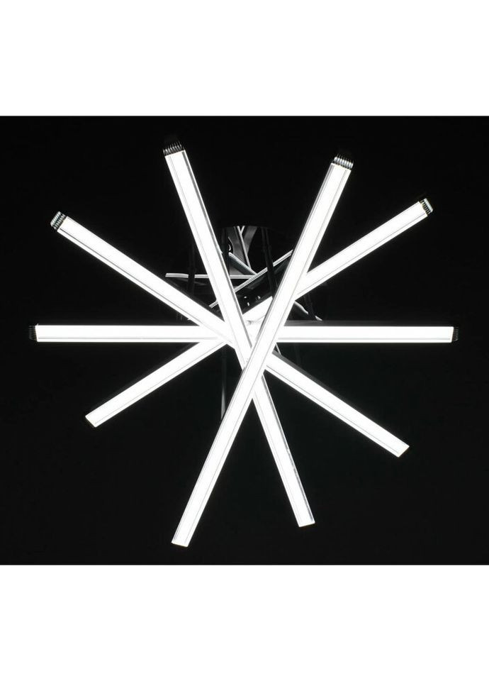 Люстра светодиодная потолочная LED светильник для квартиры на потолок лэд 27932 Черный 26х64х64 см. Sunnysky (335975631)