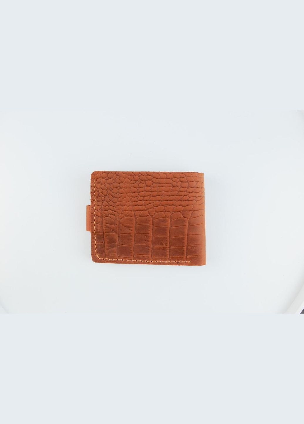 Класичний гаманець із натуральної шкіри Crazy Horse тиснення крокодил SH018 (світло-коричневий) No Brand (293246972)