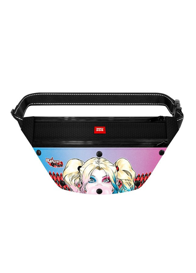 Поясна сумка-бананка Family для корму та аксесуарів, малюнок "Харлі Квін", розмір 33х17х10 см WAUDOG (331431270)