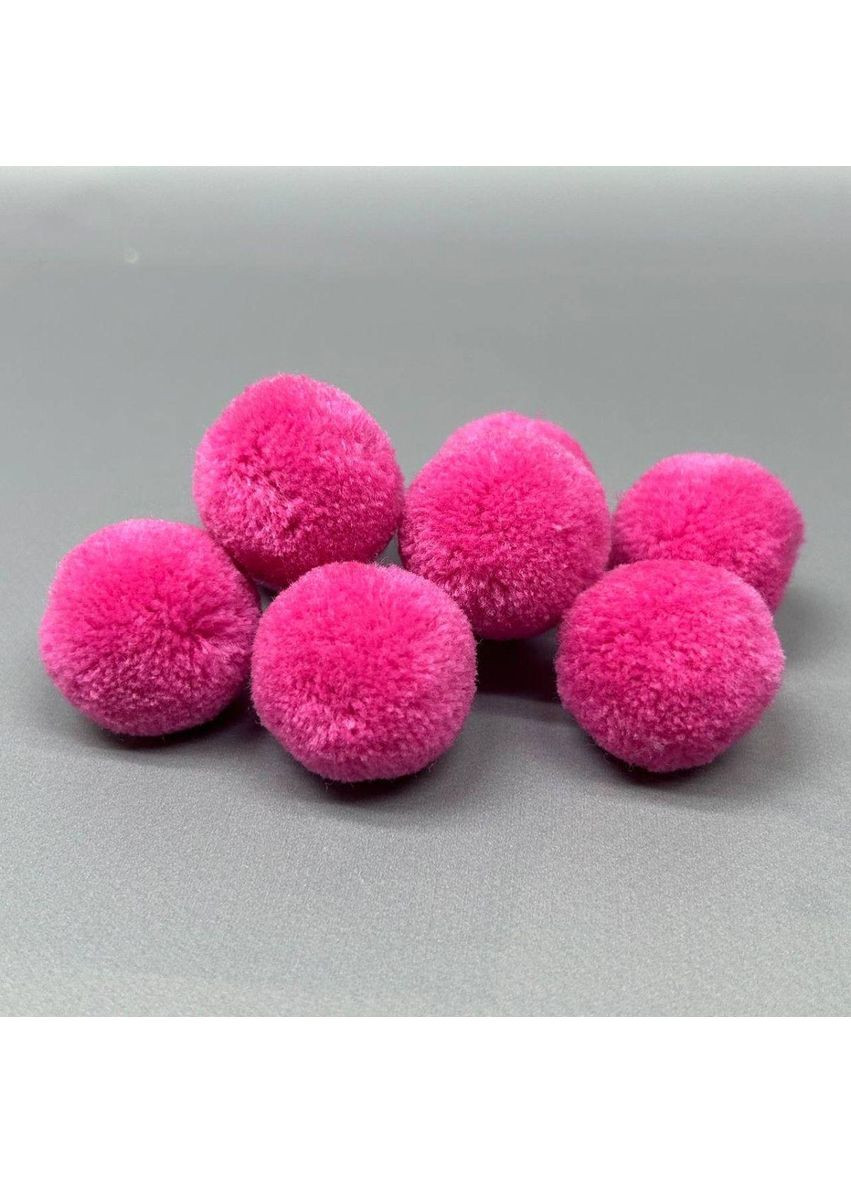 Помпон велюровый 3 см - малиновый Plus-plus (360890809)
