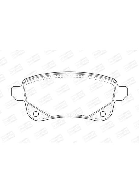 Колодки тормозные дисковые задние Renault Megane (III,IV), Clio V, Fluence (10-) (573660CH) Champion (362091817)