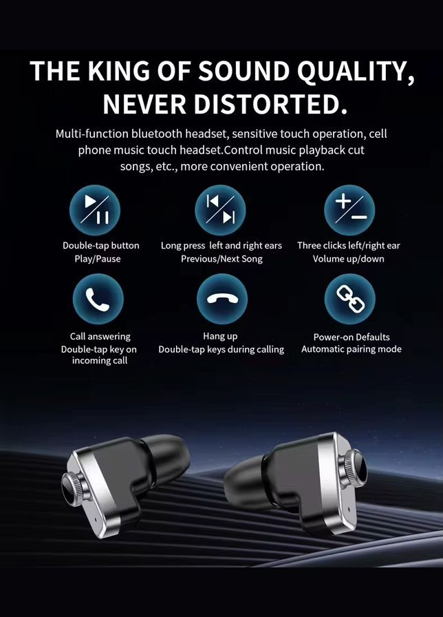 Смарт-годинник 2 в 1 T95, Black 1,52-дюймовий IPS-екран з підтримкою Bluetooth-гарнітури VHG (361111433)