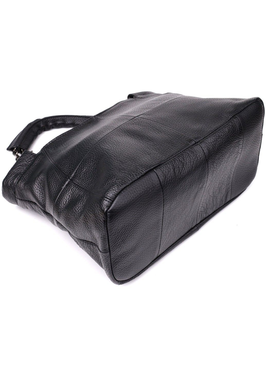 Зручна повсякденна сумка з натуральної шкіри для жінок 22992 Чорний Vintage (357495047)
