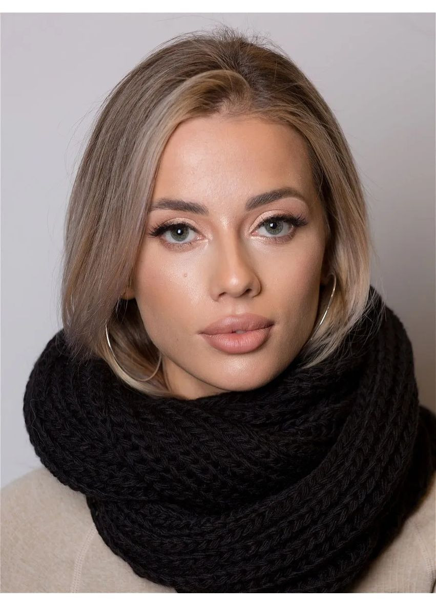 Женский шарф-снуд классический No Brand Хомут барбара (363254185)