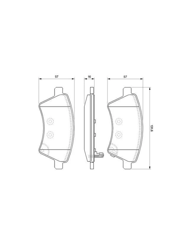 Тормозные колодки дисковые Bosch (390299227)